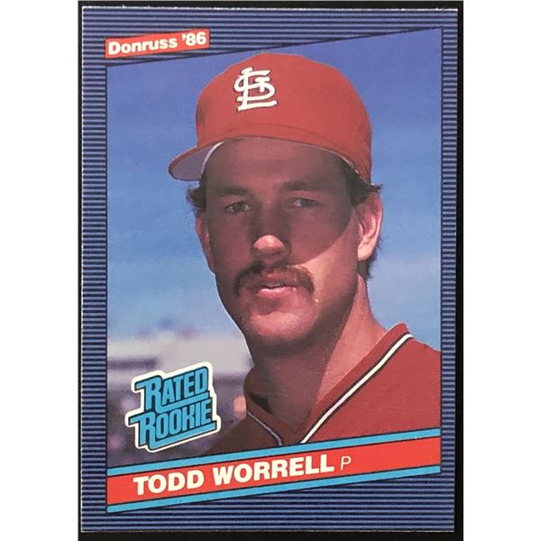 1985 DONRUSS TODD WORRELL ROOKIE CARD