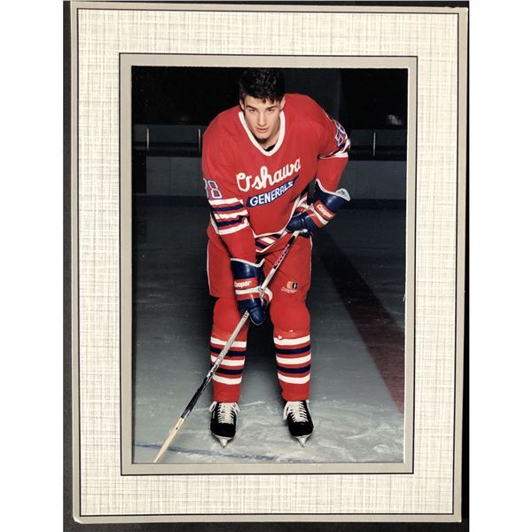 1989-90 Eric Lindros junior hockey portrait photo w/ frame