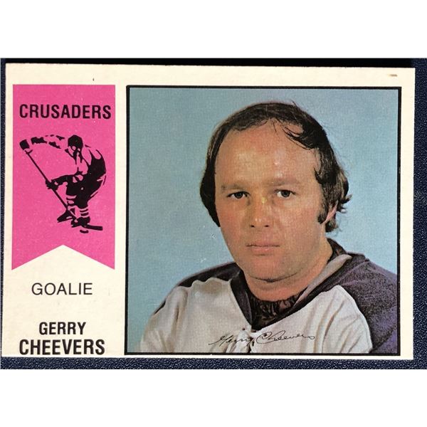 1974-75 O-PEE-CHEE GERRY CHEEVERS (HOF)