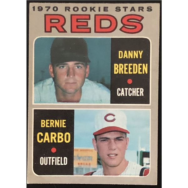 1970 O-PEE-CHEE BERNIE CARBO ROOKIE CARD