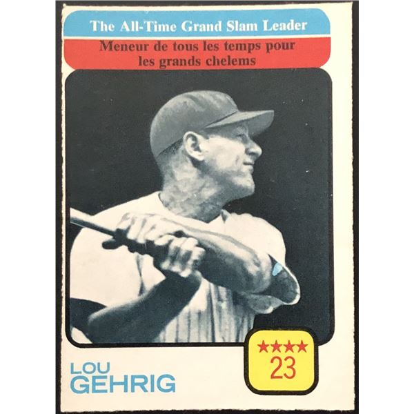 1973 O-PEE-CHEE LOU GEHRIG (HOF)