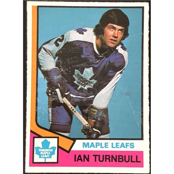 1974-75 O-PEE-CHEE IAN TURNBULL ROOKIE CARD
