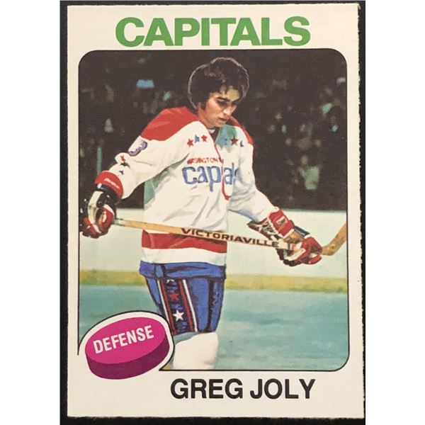 1975-76 O-PEE-CHEE GREG JOLY ROOKIE CARD