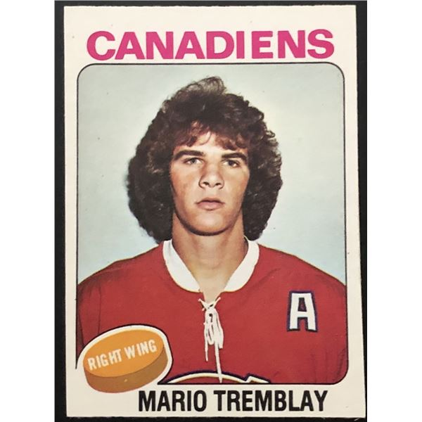 1975-76 O-PEE-CHEE MARIO TREMBLAY ROOKIE CARD