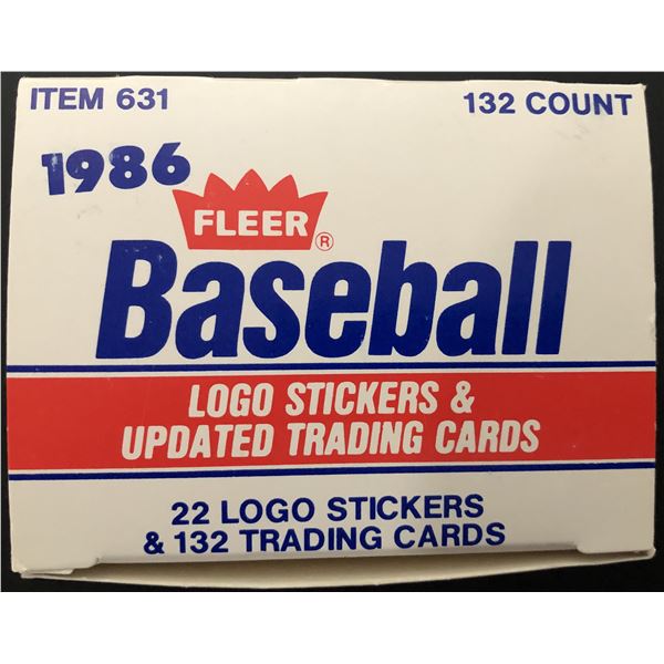 1986 FLEER BASEBALL ROOKIE & TRADED SET