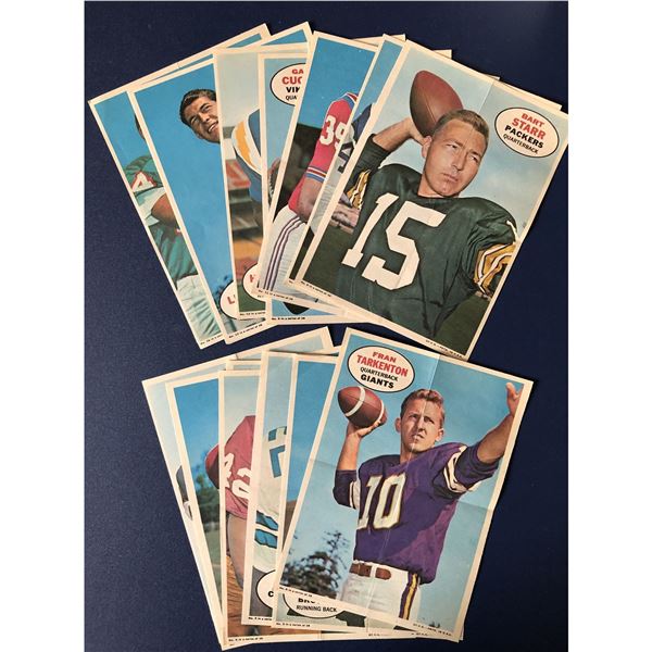 1968 TOPPS FOOTBALL INSERT POSTERS COMPLETE  SET