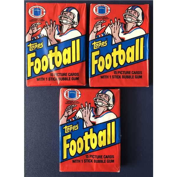 1982 TOPPS NFL WAX PACKS (3)