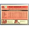 Image 2 : 1981 O-PEE-CHEE RICKEY HENDERSON (HOF) ROOKIE CARD