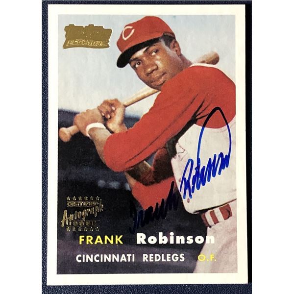 2001 TOPPS HERITAGE FRANK ROBINSON (HOF) AUTOGRAPH