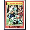 Image 1 : 1976 TOPPS O.J. SIMPSON (HOF) RB