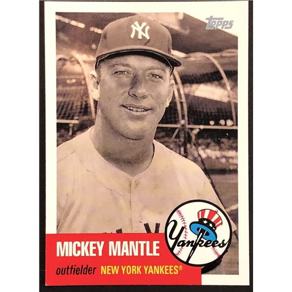 2007 TOPPS HERITAGE MICKEY MANTLE (HOF)