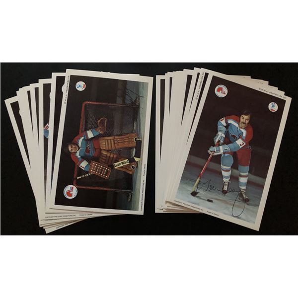 1972-73 QUEBEC NORDIQUES WHA POSTCARD SET