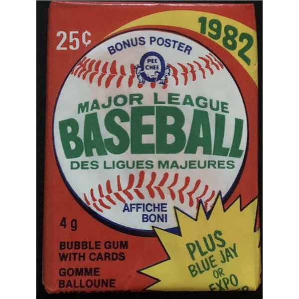 1982 O-PEE-CHEE BASEBALL WAX PACK