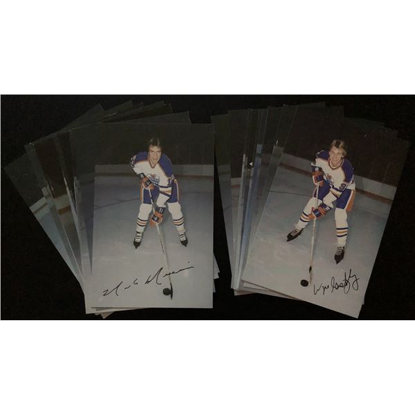 1979-80 EDMONTON OILERS POSTCARD SET w/ WAYNE GRETZKY ROOKIE (HOF)