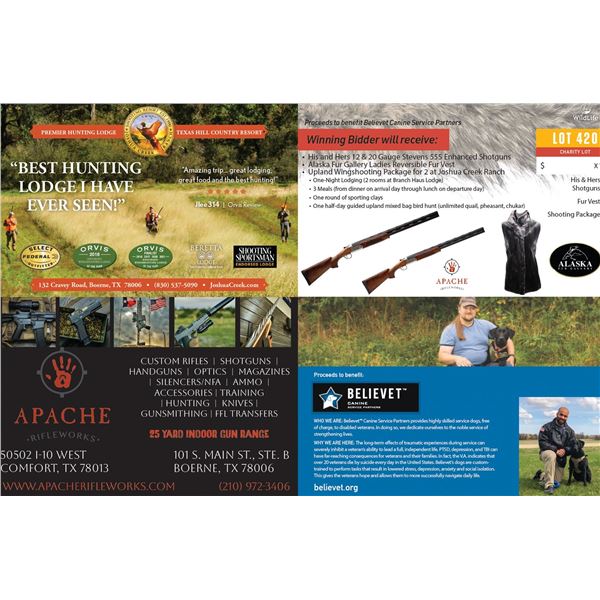 Charity Lot Benefitting Belivet