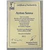Image 2 : The Art Of Sport Cold Cast Porcelain Figure Of Ayrton Senna #11 W/ Certificate Of Authenticity
