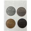 Image 2 : Group - Official Christopherous Calendar Coin Tokens - 1980/936, 1988/Indy, 1985/959 (X2), 1986/944T