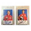 Image 1 : Signed Original Press Cards For Mikka Hakkinen & David Coulthard 1996 Mercedes F1 Drivers