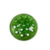 Image 2 : Pair Of Uranium Glass Flower Frogs