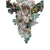 Image 3 : Matching Pair Of Meissen Wall Sconces With Figural Cupids And Flower Decoration