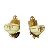 Image 1 : Pair Of Art Deco Uranium Gill Glass Wall Sconces