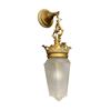 Image 1 : Art Deco Brass Light Fixture With Shade