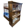 Image 2 : 3 Tier Oak Lawyers Book Case With Base
