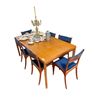 Image 1 : Vintage Teak Table With 6 Teak Chairs Made In Denmark, With Stamp