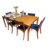 Image 2 : Vintage Teak Table With 6 Teak Chairs Made In Denmark, With Stamp
