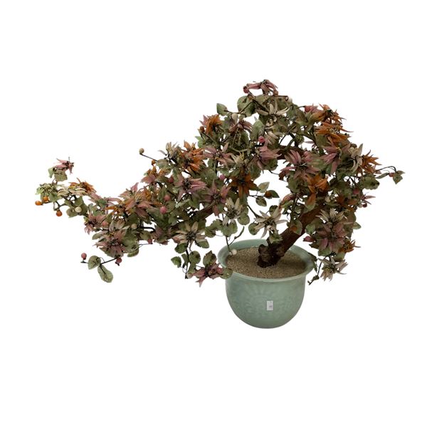 Large Vintage Chinese Jade Tree