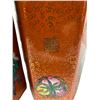 Image 2 : Pair Of Vintage Porcelain Chinese Umbrella Stands With Chinese Character Motif