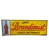 Image 1 : Vintage Tin Embossed Drink Brandimist Advertising Sign
