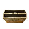 Image 2 : Vintage Brass Embossed Magazine Rack