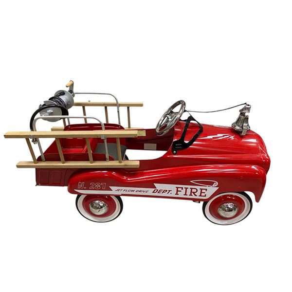 Vintage Fire Department #287 Pedal Car