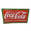 Image 1 : 1930s Porcelain On Steel Drink Coca Cola Sign