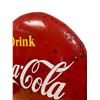 Image 2 : Large Canadian Porcelain On Steel Drink Coca Cola Button Advertising Sign