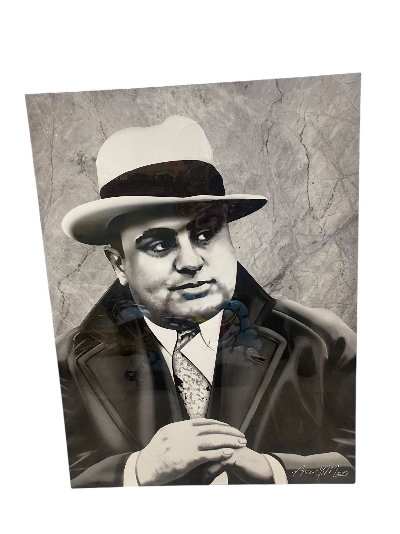 Large Al Capone Print On Canvas By Amer M 2020 Large al capone print on canvas by amer m 2020