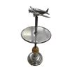 Image 1 : Art Deco Light Up Airplane Ash Tray Stand With Marble Base Accents