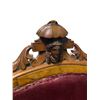 Image 2 : Early Victorian Heavily Carved Velvet Upholstered Chair