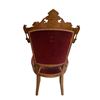 Image 8 : Early Victorian Heavily Carved Velvet Upholstered Chair