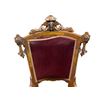 Image 2 : Early Victorian Heavily Carved Velvet Upholstered Chair