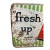 Image 2 : Vintage Self Framed Fresh Up With 7Up Tin Advertising Sign