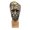 Image 1 : Large Bronze Presidential Head Bust On Base