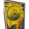 Image 2 : Large Framed Oil On Canvas Of Sunflowers Signed By Artists On Back "Marges Sunflowers"