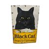 Image 2 : Vintage Rare English Porcelain On Steel Black Cat Cigarettes Sign