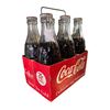 Image 2 : Vintage Coca Cola Cardboard 6 Pack With 6 Full Bottles