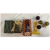 Image 1 : Vintage Assorted Collectibles, Vintage Fish Hooks, Bitsy Mix It, Shell Ice Scraper, Etc..