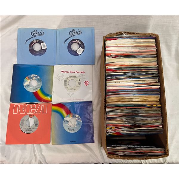 Box Full Of Assorted Vintage 45S