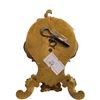 Image 2 : Early French Miniature Key Wind Clock With Ormolu Trim And Enamel Dial, With Key