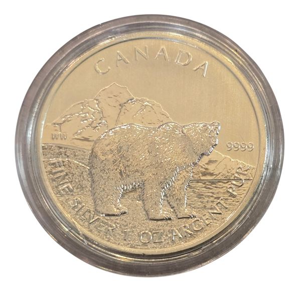 Canadian $5 2011 Fine Silver 1 Oz Coin, .9999